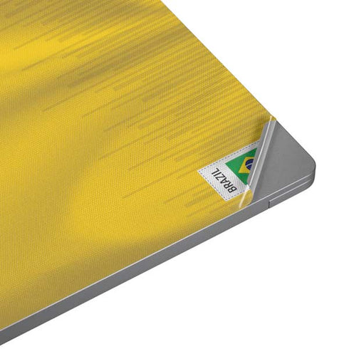 Brazil Soccer Flag Laptop Skins